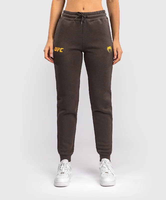 Effortless Dressing UFC Fusion by Venum Fight Week Women’s Cotton Pant - Solid Earthen Brown Effortless Dressing UFC Fusion by Venum Fight Week Women’s Cotton Pant - Solid Earthen Brown