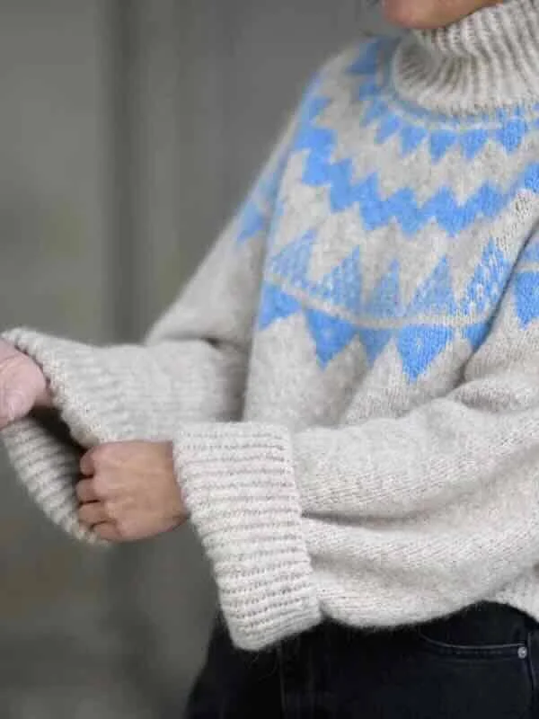 Effortless Wear Short Super Selene sweater by Anne Ventzel, No 1 + Silk mohair kit (ex pattern)