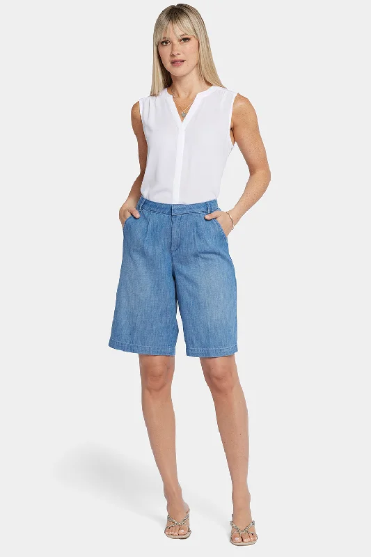 Fresh And Natural Relaxed Bermuda Denim Shorts - Corfu