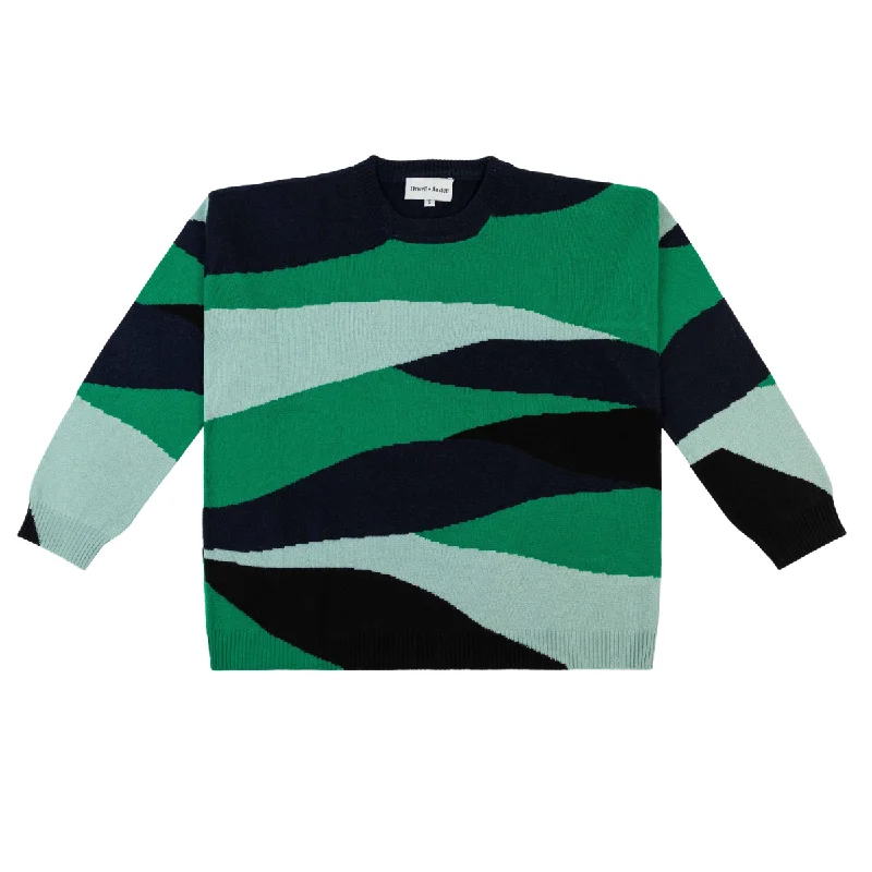 Elegant And Simple Camo Cashmere Blend Sweater