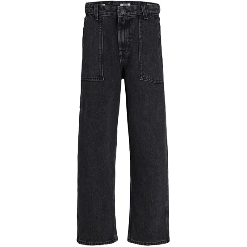 Minimalism Jack & Jones Junior Black Denim Chris Utility 823 Pants