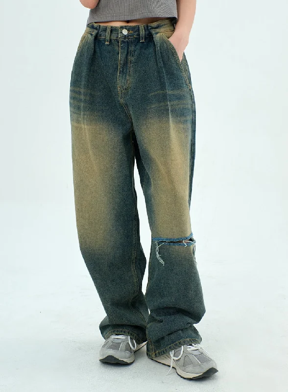 Classic Series Baggy Dark Wash Jeans BY308