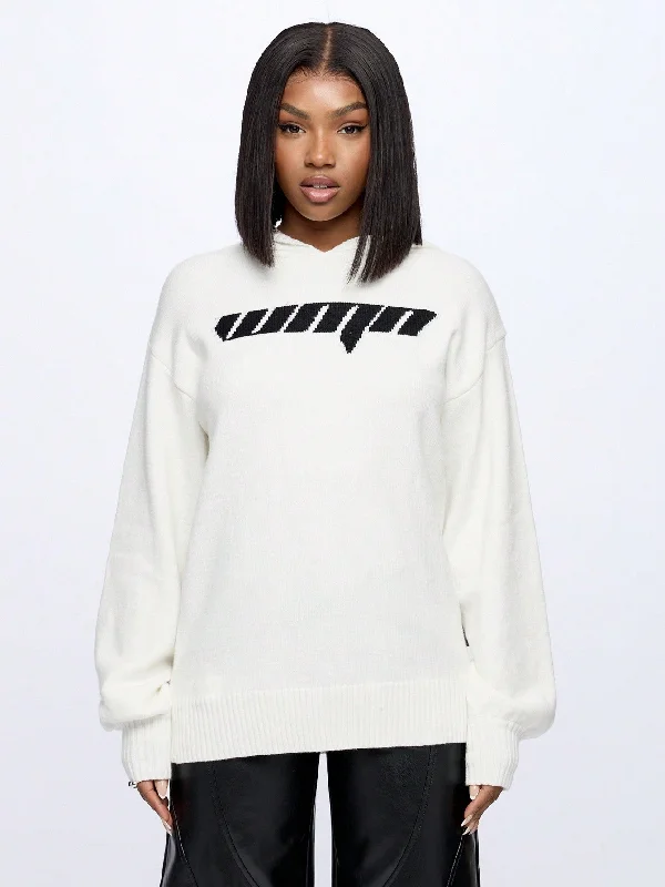 Soft Comfort SUMWON WOMEN Knitted Oversized Hooded Sweater Dress