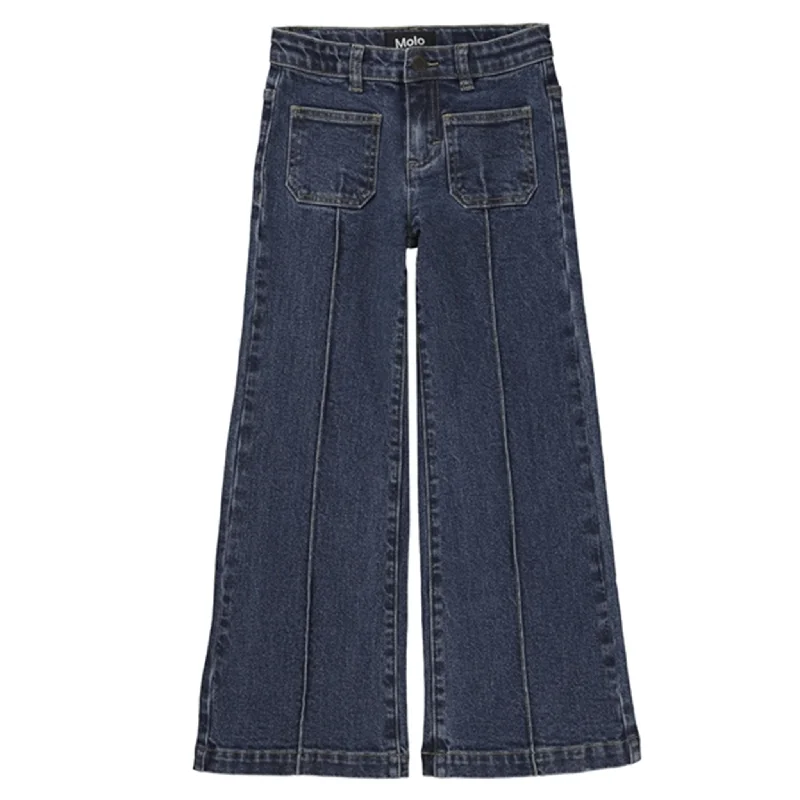High-quality Fabrics Molo Blue Vintage Adina Pants
