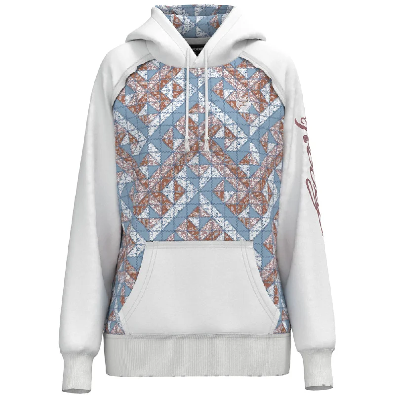 British casual "Chaparral" Hoody Red/Pink/Blue /White Quilted Pattern