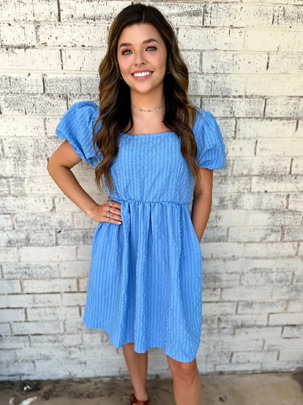 Energy Plan Baby Boy Blue BabyDoll Dress*