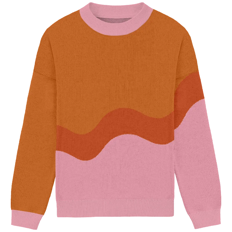 Fashion Style Lesbian Squiggle Knit Crewneck