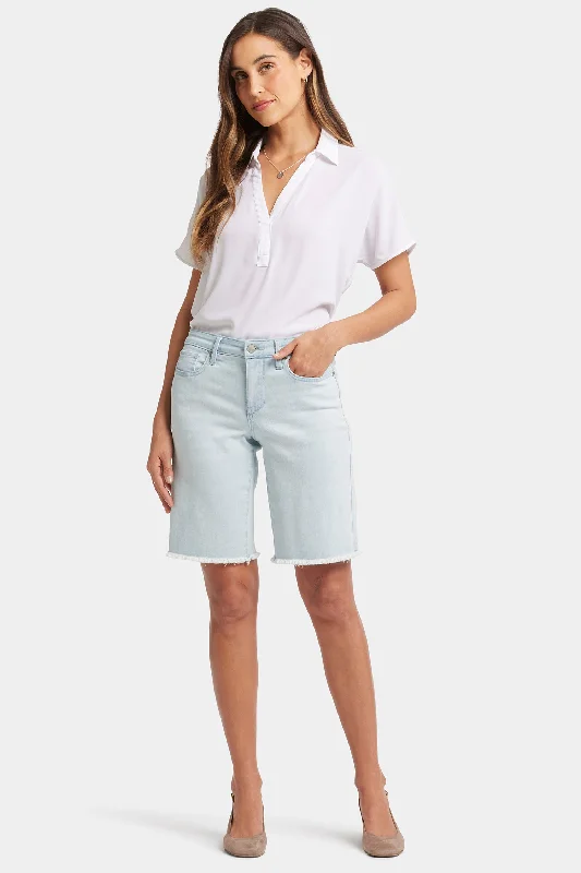 Denim Design Lilly Boyfriend Denim Shorts - Glacier Frost