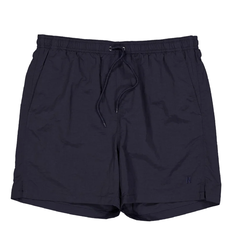 Elegant And Simple Hauge Recycled Nylon Swimmers Dark Navy