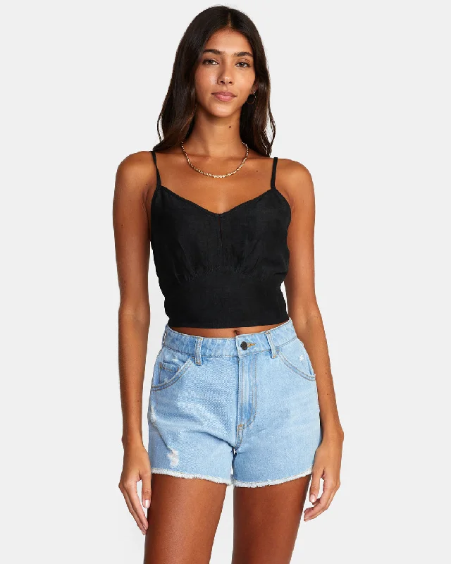 Casual Chic Wear Amor Denim Shorts - Light Vintage Wash