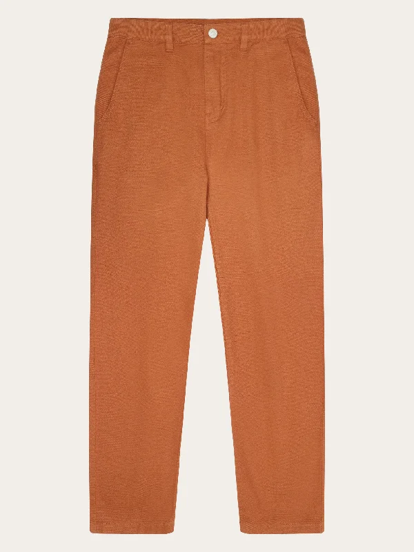 Amazing design CALLA tapered mid-rise twill workwear pants - GOTS/Vegan - Mocha Bisque