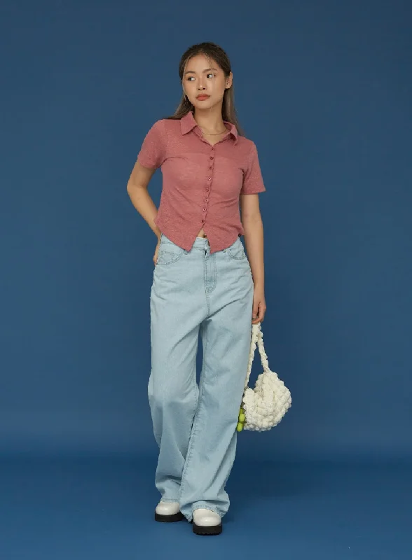 Low-key Luxury Basic Wide Denim Pants CG02