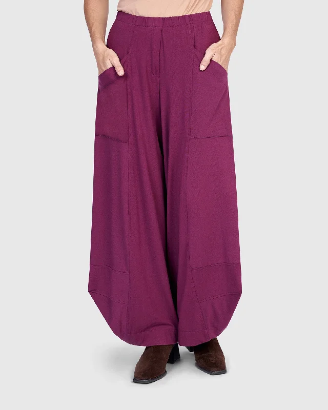 Urban Fashion Essential Punto Pockets Pants, Sangria