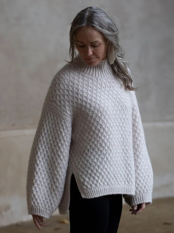 Simple And Comfortable Smilla Sweater by Anne Ventzel, No 20 + Silk mohair yarn kit (ex pattern)