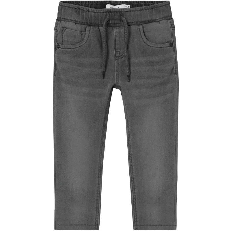 Retro Style Name It Medium Grey Denim Ryan Slim Sweat Jeans Noos