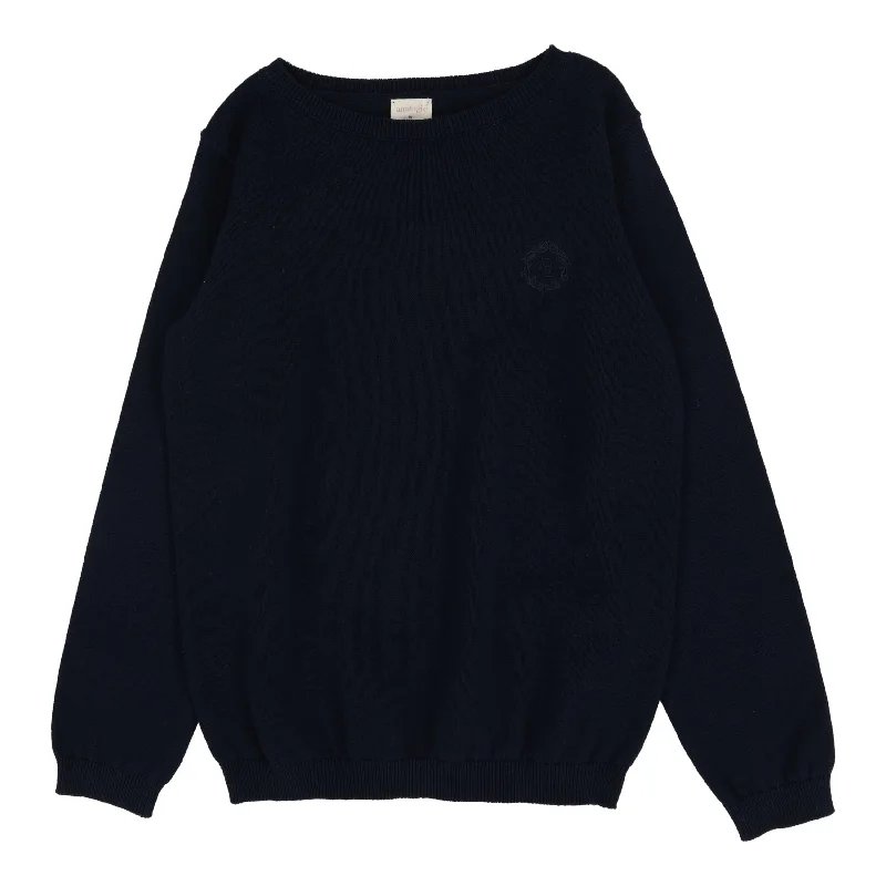 Modern Chic ANALOGIE BY LIL LEGS NAVY BOY CREWNECK SWEATER LONG SLEEVE