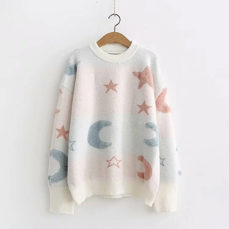 Sports outdoor style Cute round neck long sleeve sweater  165