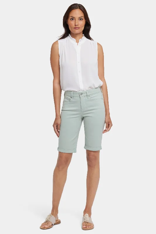 Sweet Style Briella 11 Inch Denim Shorts - Tomatillo