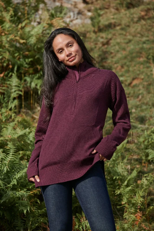Street Style Windchaser Sweater - Mulberry