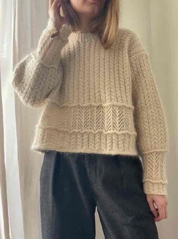 British Style Sarang sweater by Aegyo Knit, No 2 + Silk Mohair yarn kit (excl pattern) British Style Sarang sweater by Aegyo Knit, No 2 + Silk Mohair yarn kit (excl pattern)