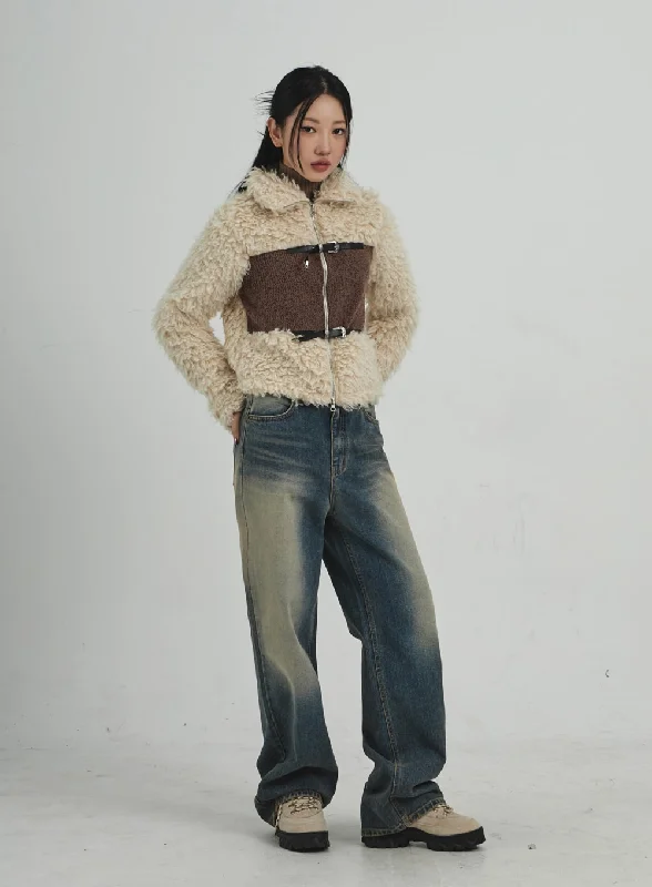 Energy Plan Vintage Washing Wide Jeans CD09