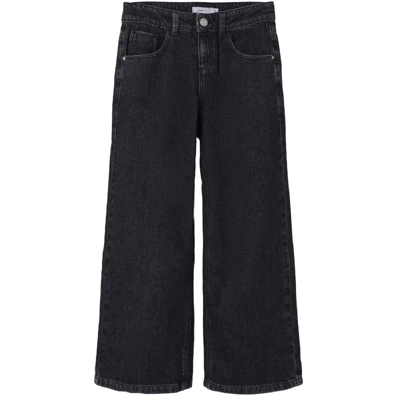Street Sports Shoes Name It Dark Grey Denim Rose Wide Jeans Noos