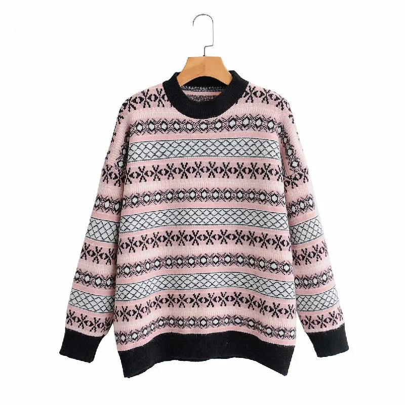 Smart Comfort Slouchy turtleneck sweater for women  1359