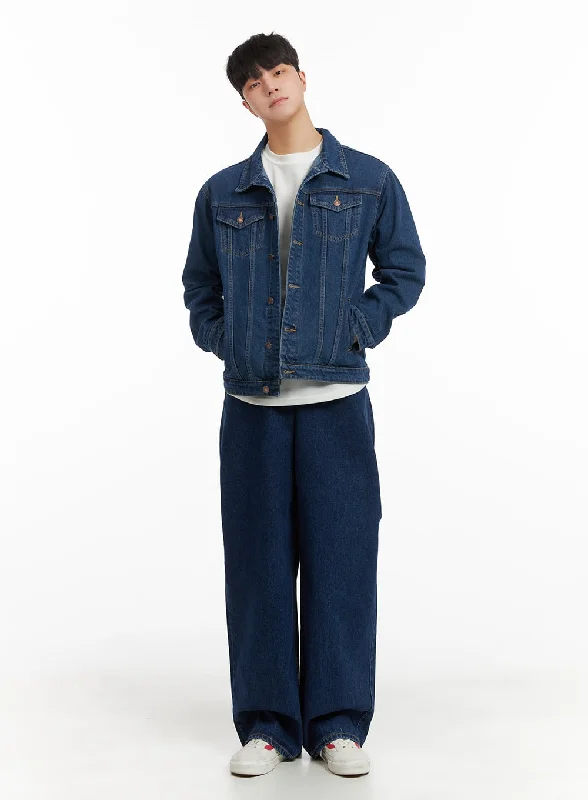 Classic Style Men's Wide Fit Jeans IA402