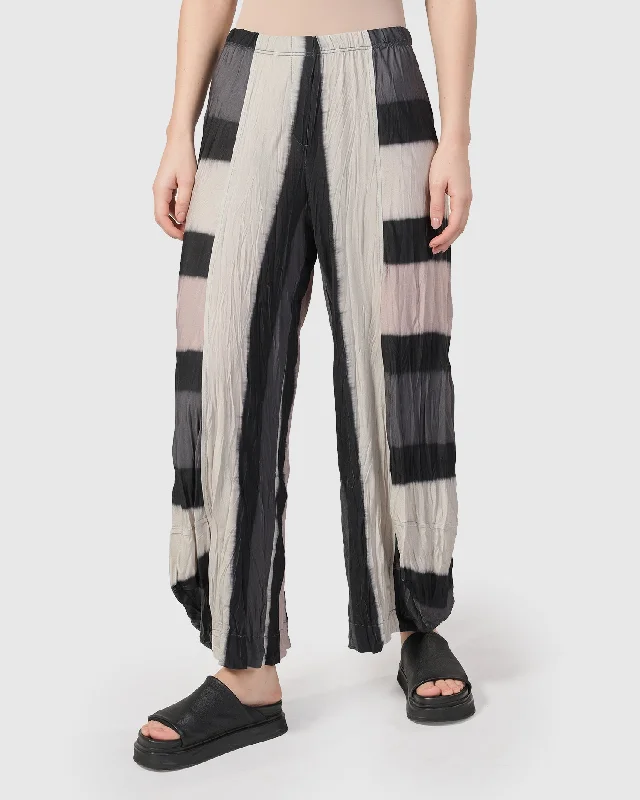 Soft Fabrics Jess Crinkle Punto Pants, Stripe