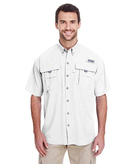 Fashion Style 7047 - Columbia Mens Bahama™ II Short-Sleeve Shirt | White