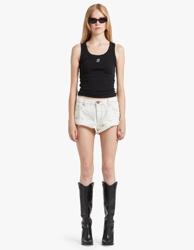New Products Bandits Low Waist Denim Short - White Beauty