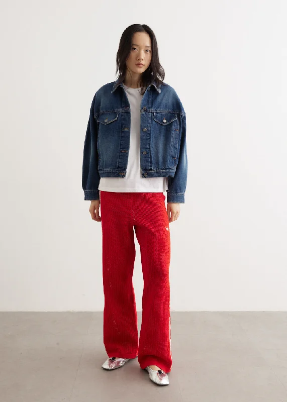 Integrated Design Crochet Track Pants