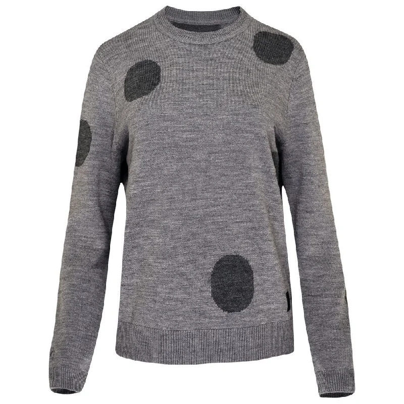Personalized Wear Womens Polka Dot Sweater (Charcoal/Smoke)