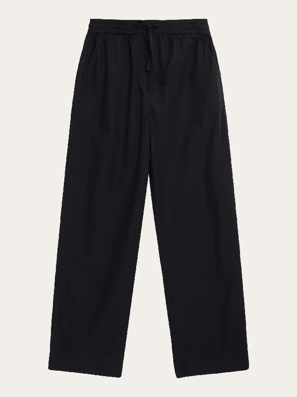 Sports Jacket CHLOE barrel high-rise poplin elastic waistband pants - Black Jet
