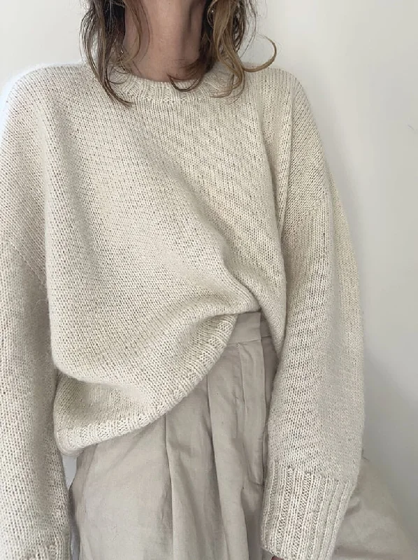 Warm and substantial Elevation Loop sweater by Other Loops, No 20 + Silk mohair yarn kit (ex pattern)