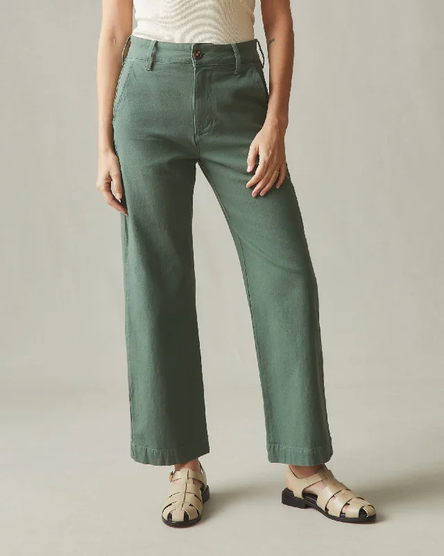 Cozy Vibes Wide Leg Pant - Fern