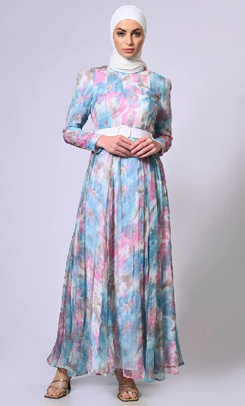 Versatile Comfort Printed Abaya