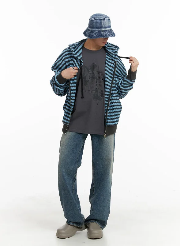 High-end Sense Men's Straight Fit Jeans IA401