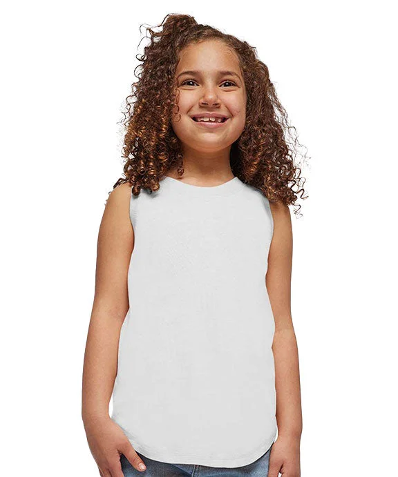 Soft Looks 2692 - LAT Youth Relaxed Tank Top | White