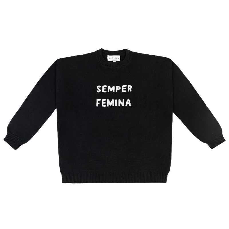 Stretch Design Semper Femina Cotton Sweater