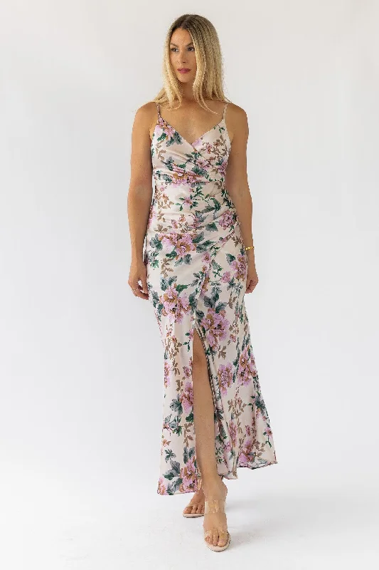 Exclusive Customization Scarlette Ivory Floral Midi Dress - Final Sale