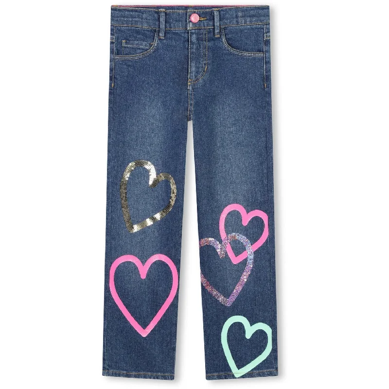 Easygoing Style Billieblush Denim Blue Denim Trousers