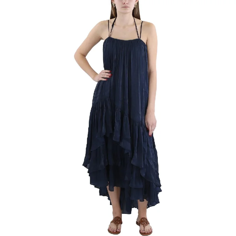 High-end Sense Cinq a Sept Womens Hi-Low Pleated Cocktail And Party Dress