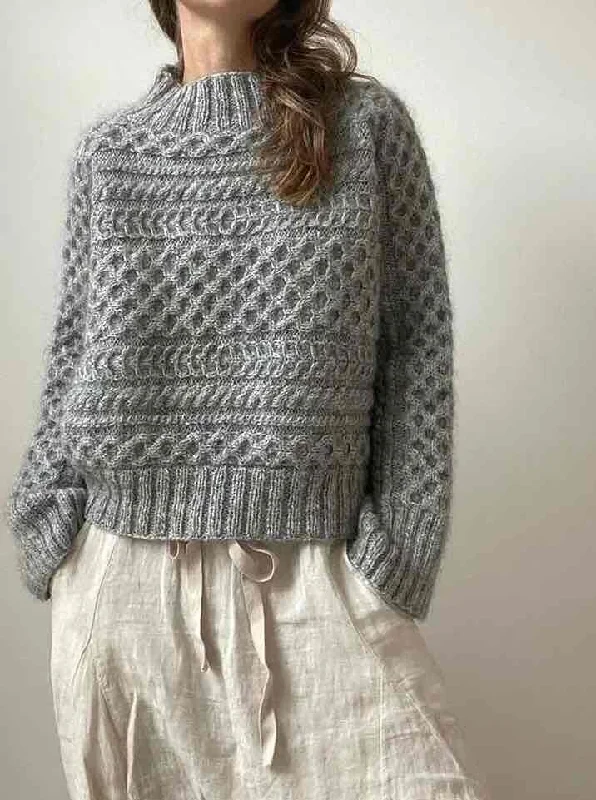 Fashionable Items Eurus sweater by Aegyo Knit, No 1 + Silk Mohair yarn kit (excl pattern) Fashionable Items Eurus sweater by Aegyo Knit, No 1 + Silk Mohair yarn kit (excl pattern)