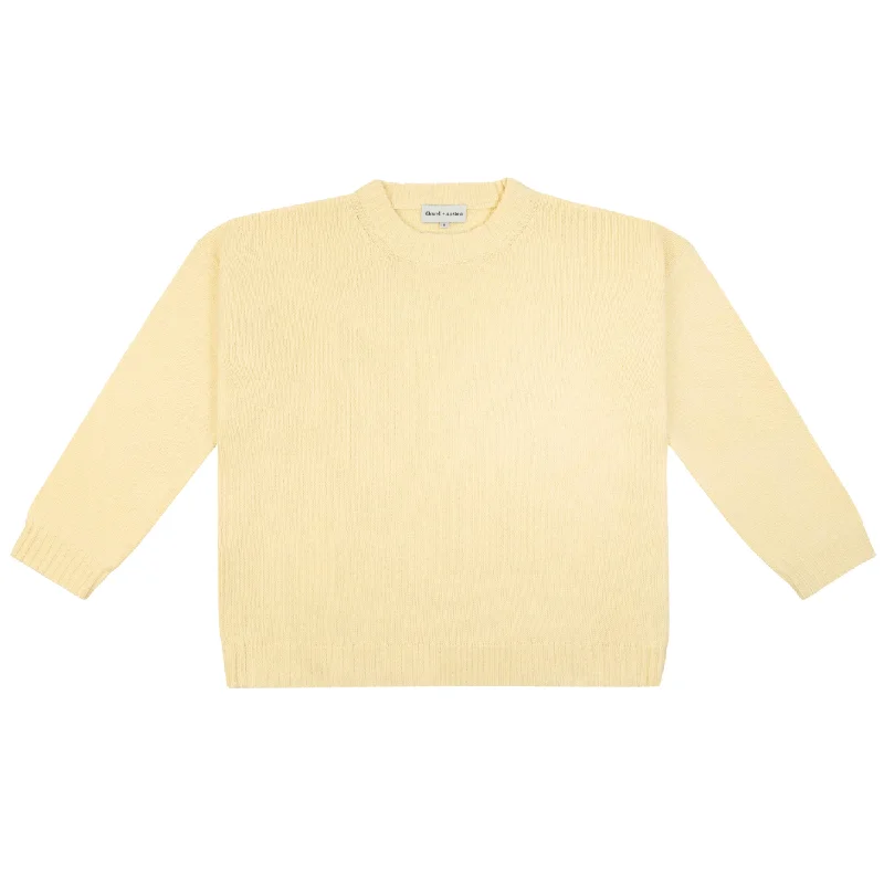 Double-sided Wear Classic Crew Cashmere Blend Sweater