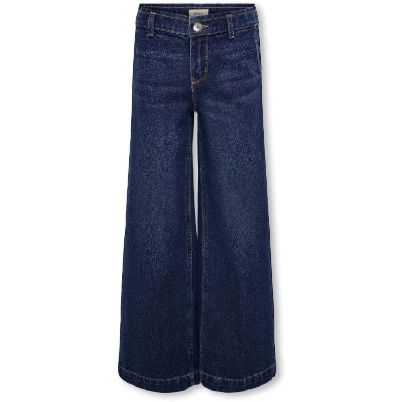 Soft Fabrics kids ONLY Dark Blue Denim Comet Wide Denim Pim Jeans Noos
