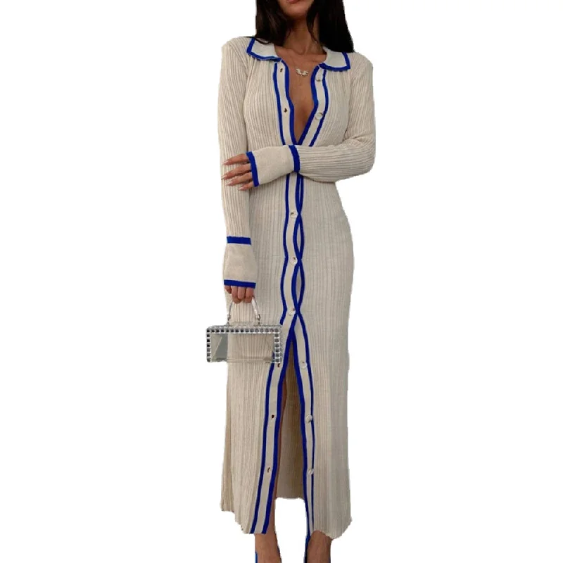 Smart Casuals Women's Slim Cardigan Long Dress