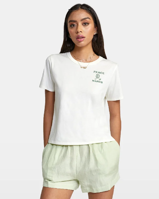 Comfortable Sweaters Linen Sawyer Elastic Waist Shorts - Light Green