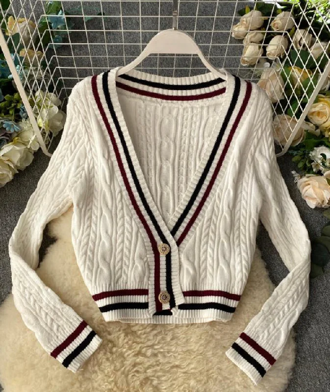 Personalized print New style v neckline loose sweater long sleeve sweater sweater coat spring and autumn clothing  158