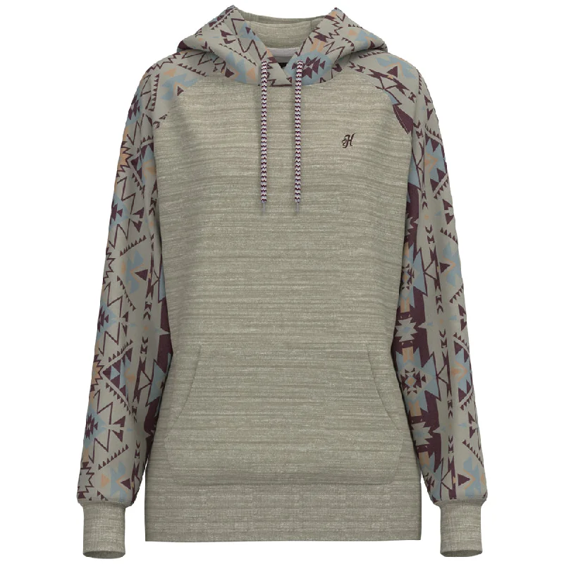 Layered Comfort Hooey Ladies Hoody Brown w/Aztec